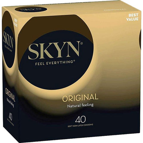 Skyn Original Natural Feeling Non-Latex Condoms By Ansell - Condoms
