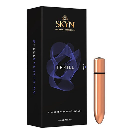 Skyn Thrill USB Rechargeable Vibrating Bullet Massager Bronze - Bullet Vibrators