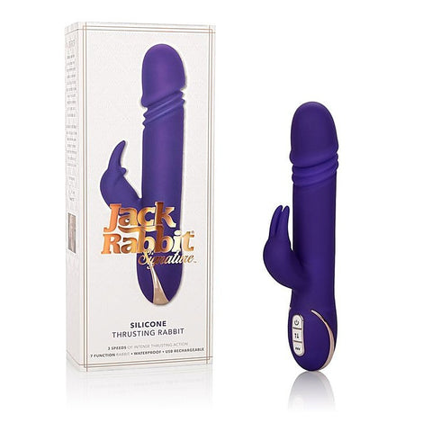 Premium Jack Rabbit Signature Silicone Thrusting Rabbit Massager - Rabbit Vibrators