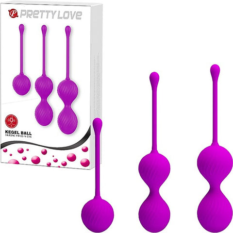 Pretty Love Kegel Exerciser Ball Kit Purple - Love Eggs and Kegel Exercisers