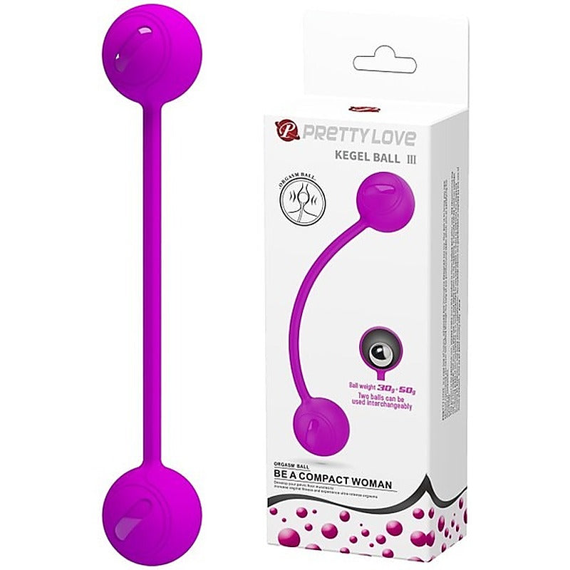 Pretty Love Kegel Exerciser Ball III Purple - Love Eggs and Kegel Exercisers