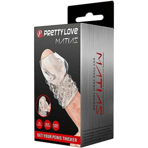 Pretty Love Matias Male Penis Sleeve Clear - Penis Sleeves and Extenders