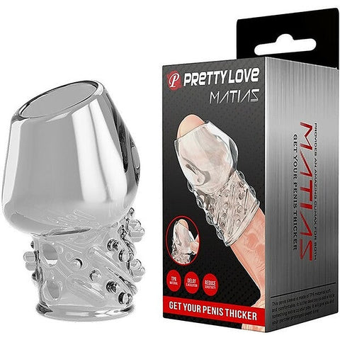 Pretty Love Matias Male Penis Sleeve Clear - Penis Sleeves and Extenders