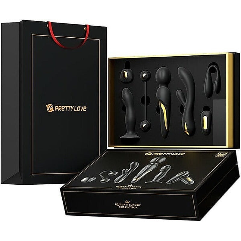 Pretty Love Mini Queens Luxury Collection Adult Toy Set Black - Sex Kits