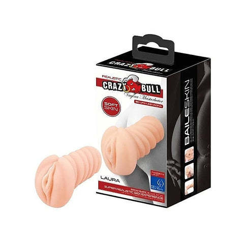 Crazy Bull Laura Realistic Vagina Male Masturbator Flesh