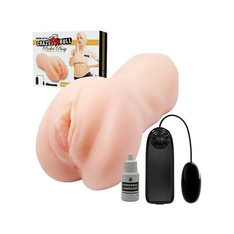 Crazy Bull Lea Vibrating Pocket Pussy Male Masturbator