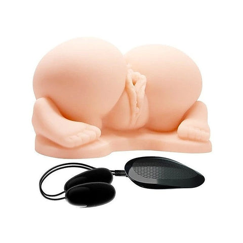 Crazy Bull All Fours Vagina & Anal Male Stimulator Flesh - Realistic Butts And Vaginas