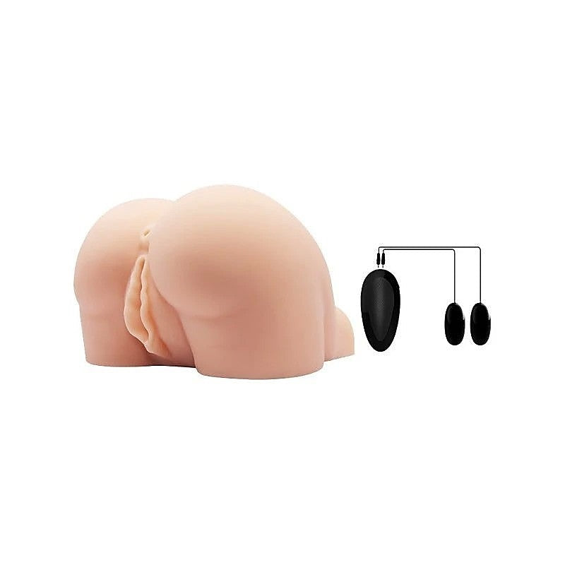Crazy Bull Doggy Style Vibrating Vagina & Anal Stimulator Flesh - Realistic Butts And Vaginas