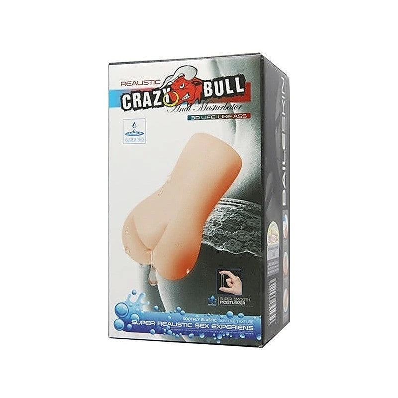 Crazy Bull Water Activated 3D Life Like Ass Male Masturbator Flesh - Realistic Butts And Vaginas