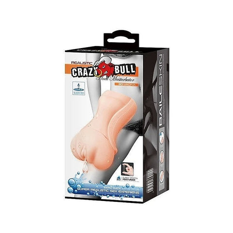 Crazy Bull Water Activated 3D Realistic Vagina Mens Stroker Flesh
