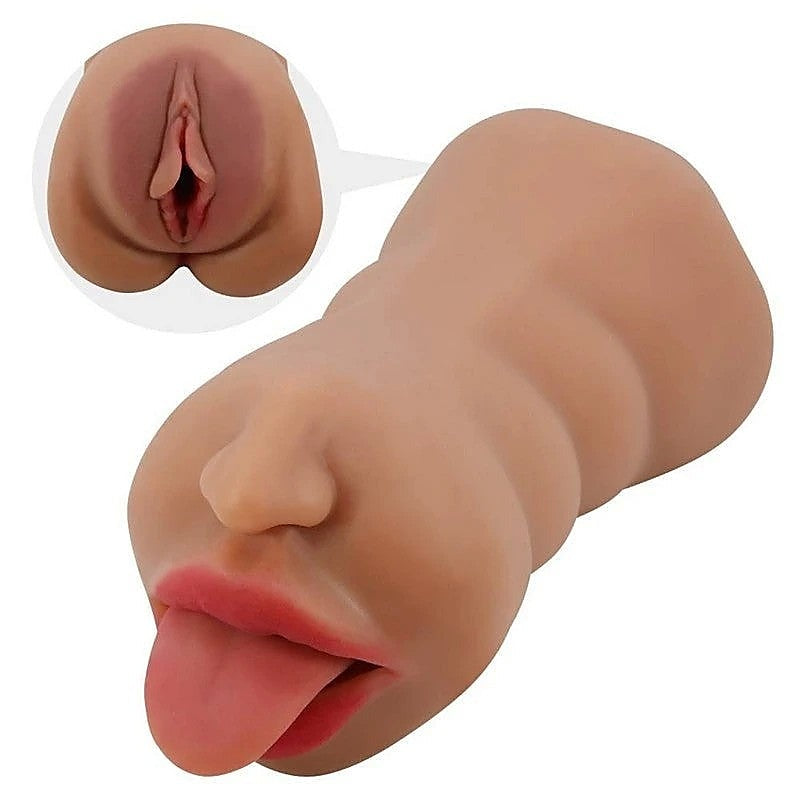 Crazy Bull Sarah Premium Dual Channel Male Masturbator - Realistic Butts And Vaginas