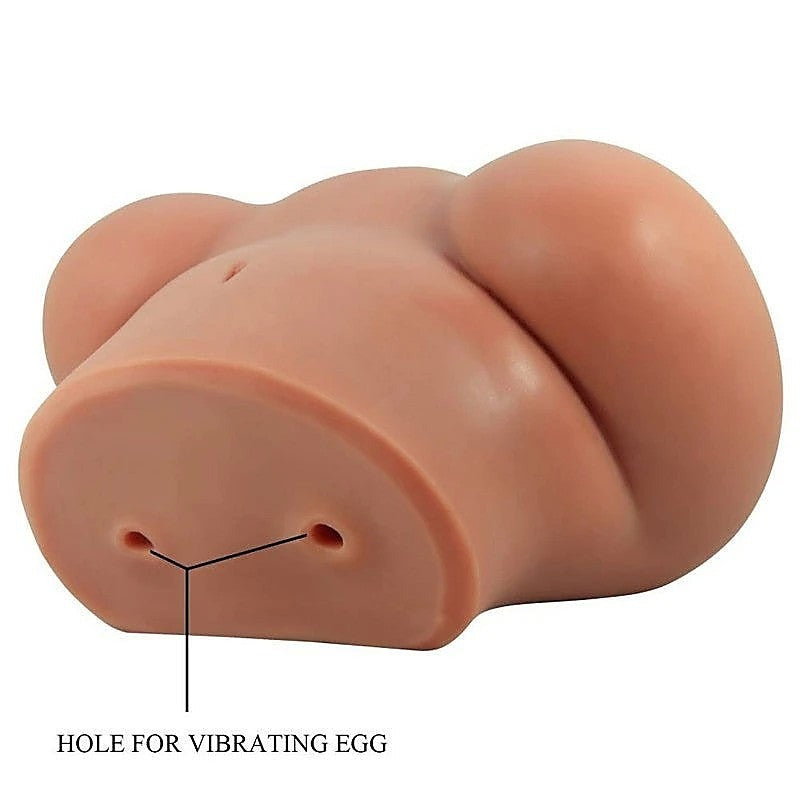 Crazy Bull Luna Vibrating Realistic Vagina and Anus Masturbator - Realistic Butts And Vaginas