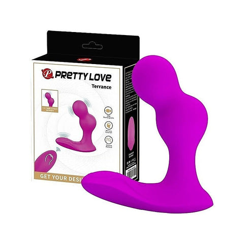 Pretty Love Terrance Flexible Remote Controlled Anal Vibrator Massager Purple - Anal Vibrators