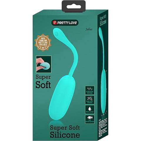 Pretty Love Julius Super Soft Silicone Love Egg Massager Seafoam - Love Eggs and Kegel Exercisers