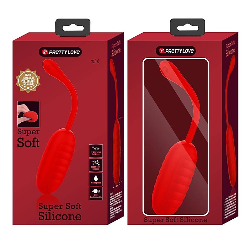 Pretty Love Kirk Super Soft Silicone Vibrating Love Egg Massager - Love Eggs and Kegel Exercisers