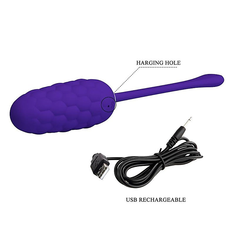 Pretty Love Marina Super Soft Silicone 12 Functions Vibrating Love Egg - Love Eggs and Kegel Exercisers