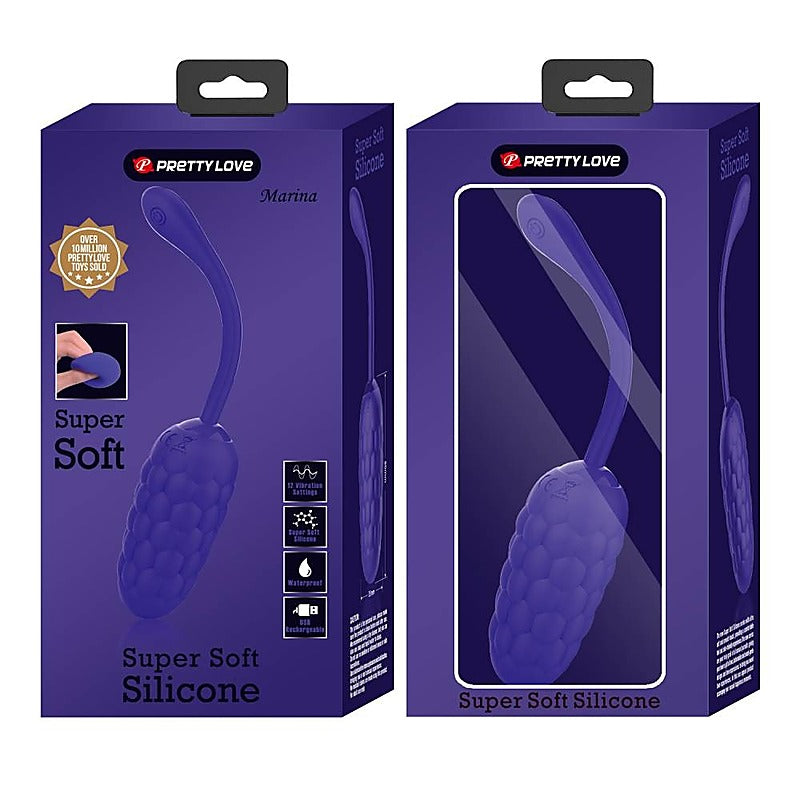 Pretty Love Marina Super Soft Silicone 12 Functions Vibrating Love Egg - Love Eggs and Kegel Exercisers