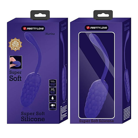 Pretty Love Marina Super Soft Silicone 12 Functions Vibrating Love Egg - Love Eggs and Kegel Exercisers