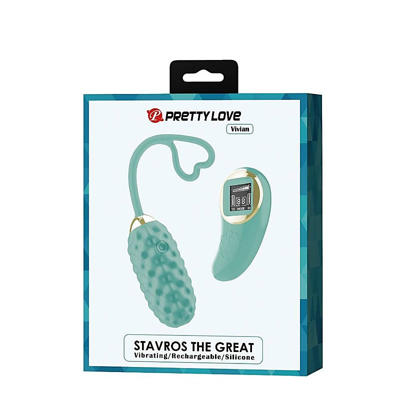 Stavros The Great Vivian Remote Control 10 Functions Vibrating Love Egg - Love Eggs and Kegel Exercisers
