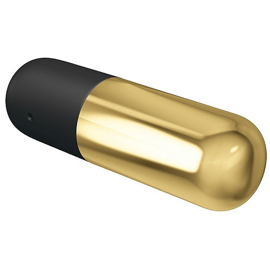 Pretty Love Rechargeable 12 Function Mini Bullet Massager Gold - Bullet Vibrators