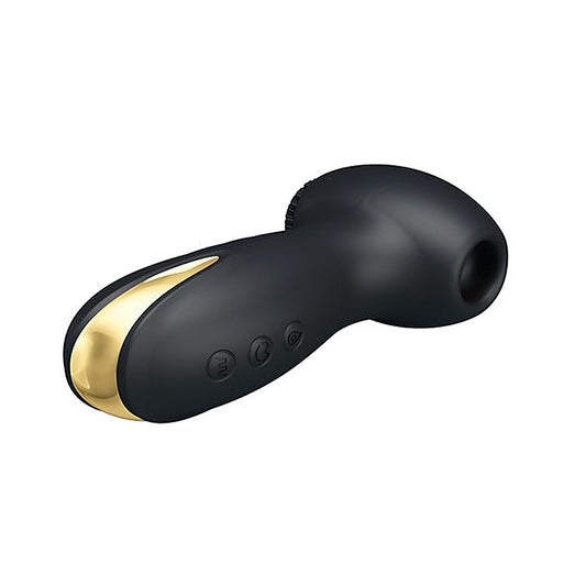 Pretty Love Hammer Rechargeable Clitoral Stimulator Black - Clit Ticklers and Pulsators