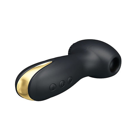Pretty Love Hammer Rechargeable Clitoral Stimulator Black - Clit Ticklers and Pulsators