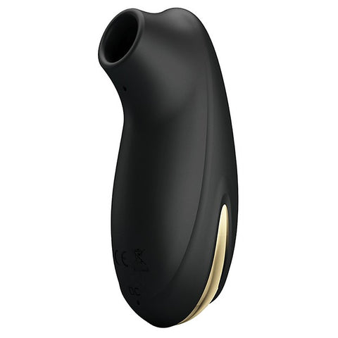 Pretty Love Otis Rechargeable Suction Based Clitoral Massager Black - Clit Ticklers and Pulsators