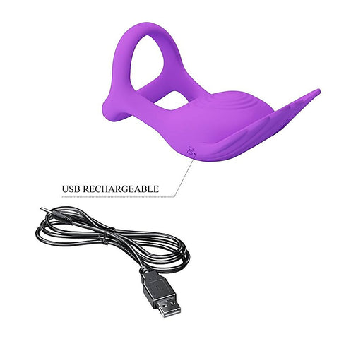 Silas 7 Functions Vibrating Silicone Penis Ring By Baile - Vibrating Cock Rings