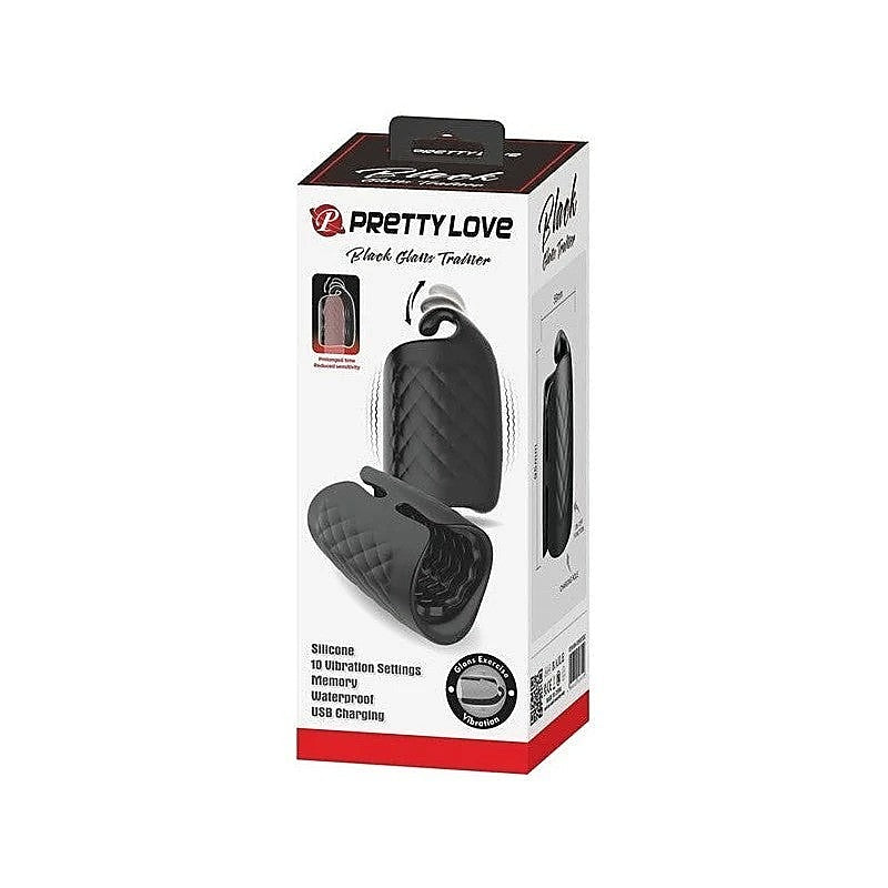 Pretty Love Black Glans Trainer 10 Function Mens Masturbator - Masturbators and Strokers