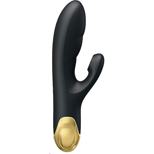 Pretty Love Naughty Play Waterproof Rechargeable Rabbit Massager Black - Rabbit Vibrators