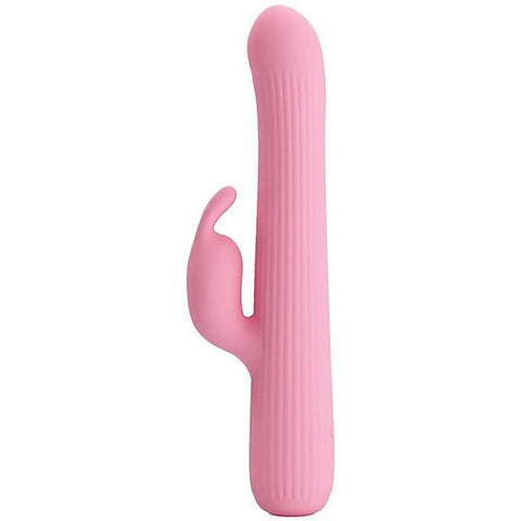 Pretty Love Rechargeable Julian Silicone Rabbit Vibrator Pink - Rabbit Vibrators