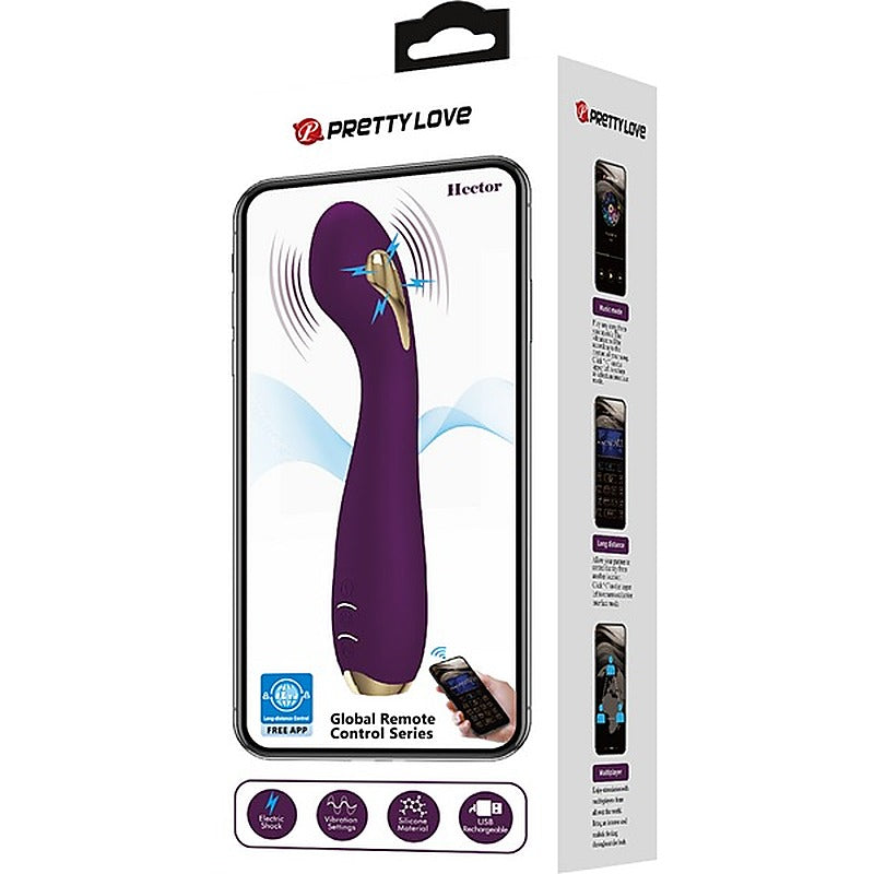 Pretty Love Hector App Control Rechargeable G-Spot Vibrator - Rabbit Vibrators