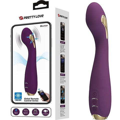 Pretty Love Hector App Control Rechargeable G-Spot Vibrator - Rabbit Vibrators