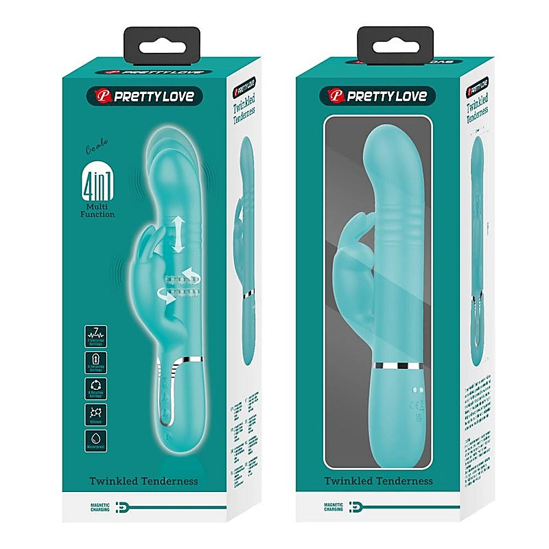 Pretty Love Coale 4 in1 Multi Function Twin Motor Rabbit Vibrator - Rabbit Vibrators