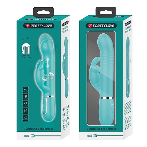 Pretty Love Coale 4 in1 Multi Function Twin Motor Rabbit Vibrator - Rabbit Vibrators