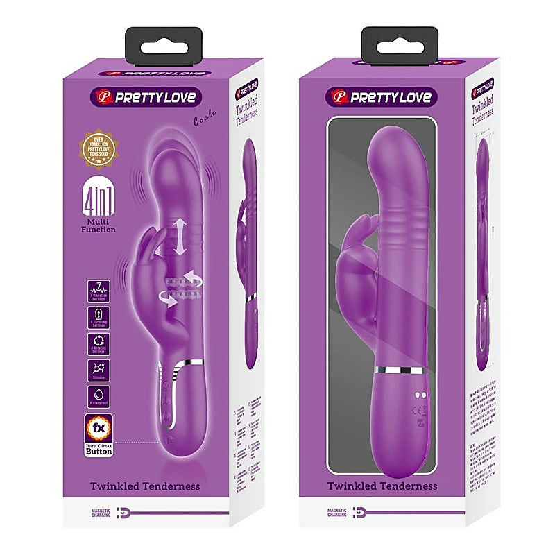Pretty Love Coale 4 in1 Multi Function Twin Motor Rabbit Vibrator - Rabbit Vibrators
