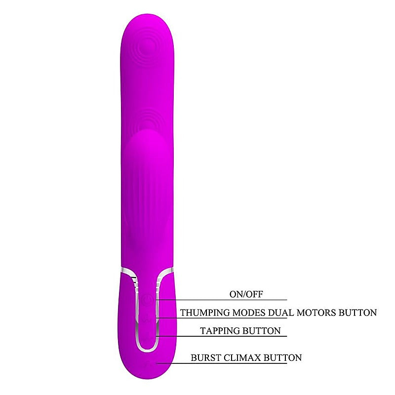 Pretty Love Perdita 3 in1 Multi Function Rabbit Style Vibrator - Rabbit Vibrators