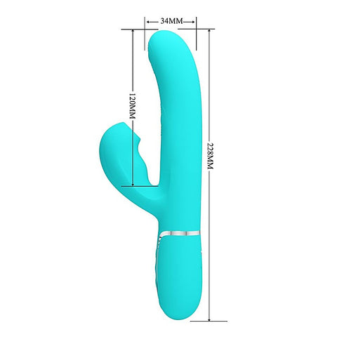 Pretty Love Perdita 3 in1 Multi Function Rabbit Style Vibrator - Rabbit Vibrators