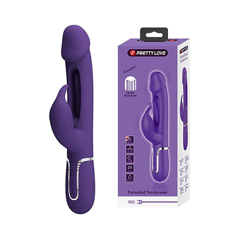 Pretty Love Kampas 3 in1 Multi Function Rechargeable Rabbit Vibrator - Rabbit Vibrators