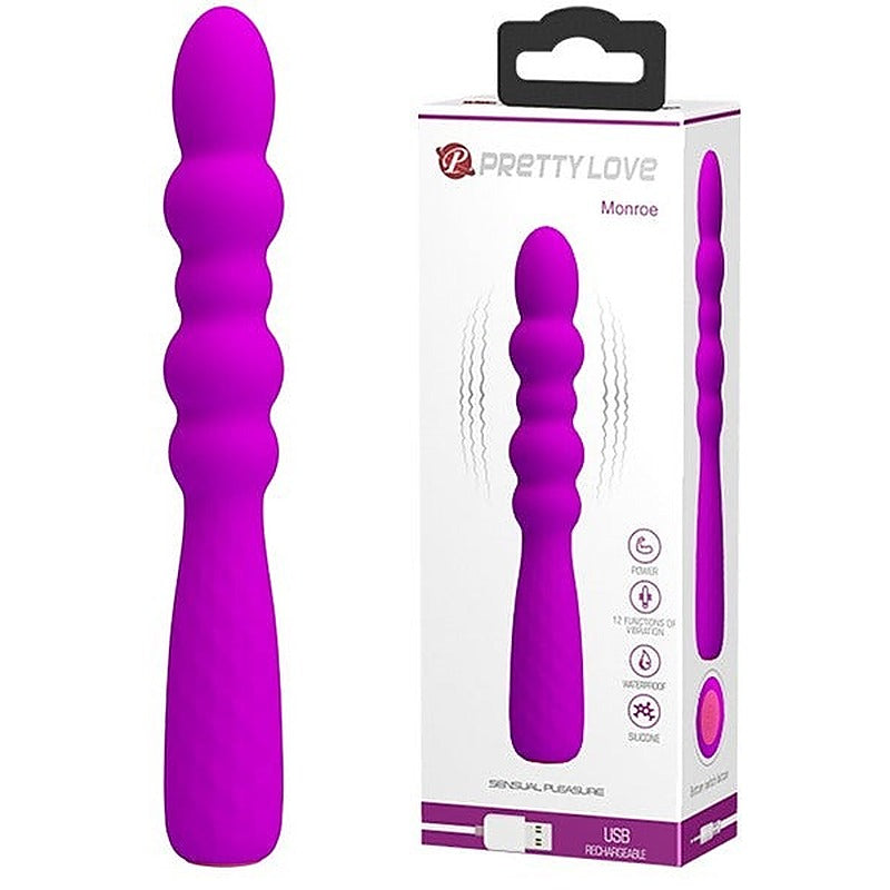 Pretty Love Monroe 12 Function Rechargeable G Spot Vibrator Purple - G-Spot Vibrators