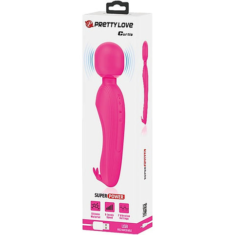 Pretty Love Rechargeable Curtis Vibrating Body Wand By Baile - Body Wands