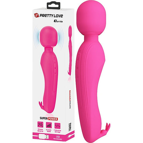 Pretty Love Rechargeable Curtis Vibrating Body Wand By Baile - Body Wands