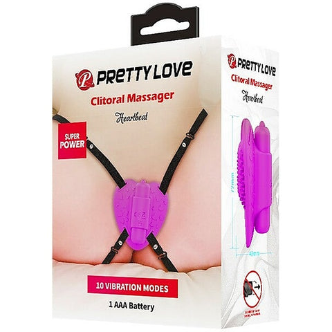 Pretty Love Heartbeat Vibrating Clitoral Massager By Baile - Clit Ticklers and Pulsators