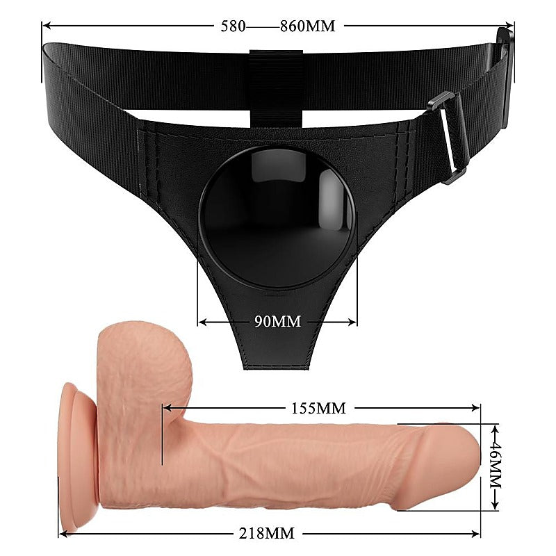 Pretty Love Universal Strap On Harness Dildo By Baile - Strap On Sextoys