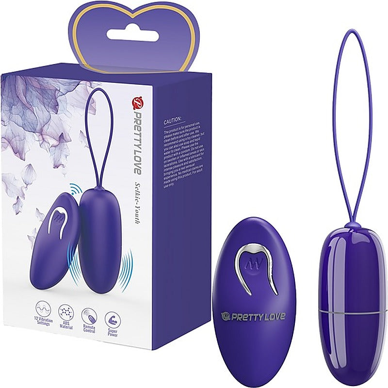 Pretty Love Selkie Youth Wireless Remote Control Love Egg Massager Purple - Love Eggs and Kegel Exercisers