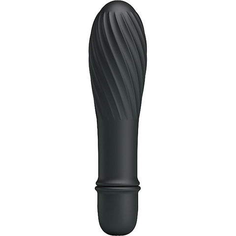 Pretty Love Solomon 10 Function G Spot Silicone Vibrator Black - G-Spot Vibrators