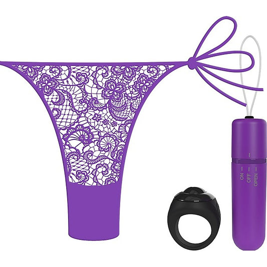 Screaming O Vibrating Panty Set With Remote Ring 4t High Pitch Treble - Remote Control Vibrators