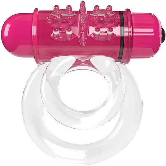 Screaming O Double O 6 4B Low Pitch Bass Vibrating Cock Ring Strawberry - Vibrating Cock Rings