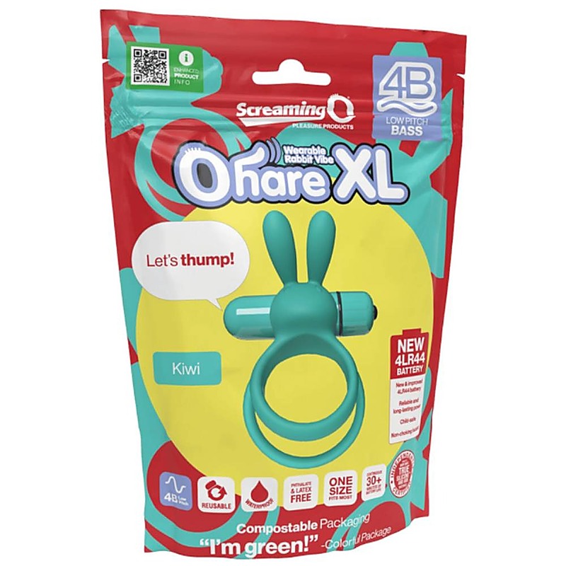 Ohare Xl 4B Low Pitch Bass Rabbit Ear Vibrating Cock Ring - Vibrating Cock Rings