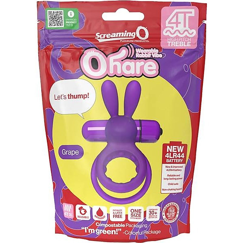 Ohare 4T High Pitch Treble Men'S Vibrating Penis Ring - Vibrating Cock Rings